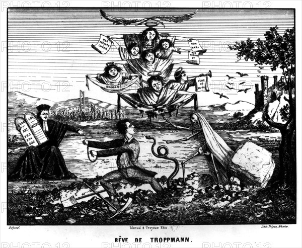 Lithographie, "Rêve de Troppmann"