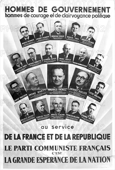 Affiche du Parti communiste français