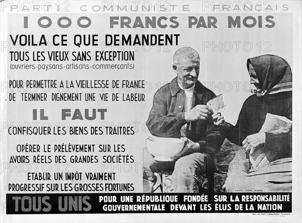 Affiche du Parti communiste français