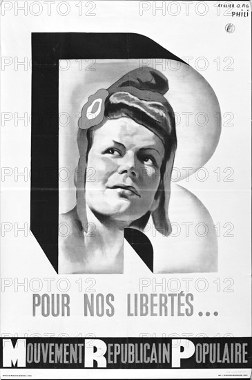 Affiche du Mouvement Républicain Populaire