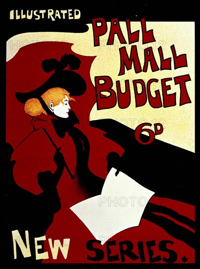 English advertising poster for an illustrated magazine