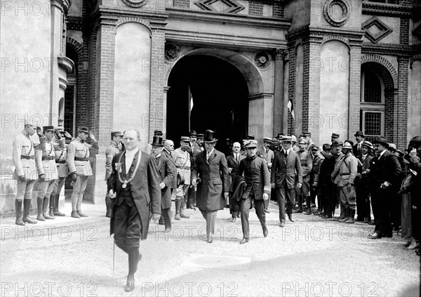 Traité de Saint-Germain, remise des conditions de paix aux Autrichiens