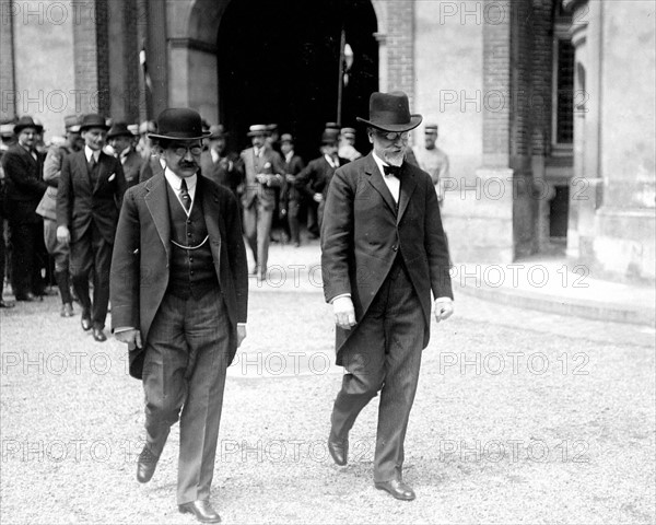 Traité de Saint-Germain, remise des conditions de paix aux Autrichiens