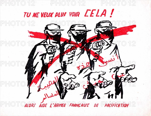 Tract appealing to the fellaghas to surrender to the French army