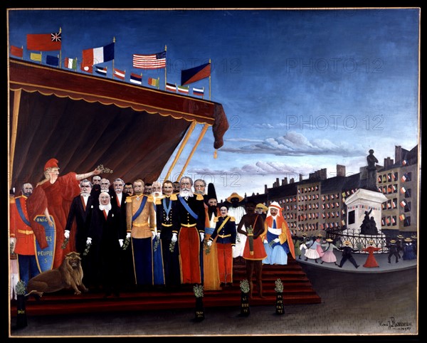 Le Douanier Rousseau, The Representatives of Foreign Powers Coming to Salute the Republic as a Sign of Peace