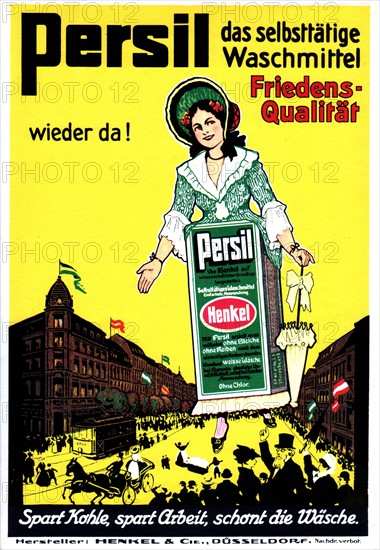 Advertising poster for a laundry soap brand