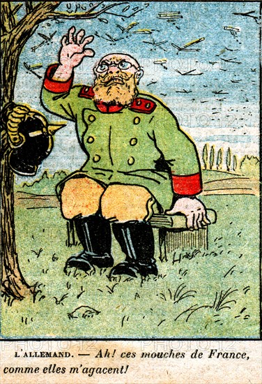 Caricature anti-allemande de Bréger.