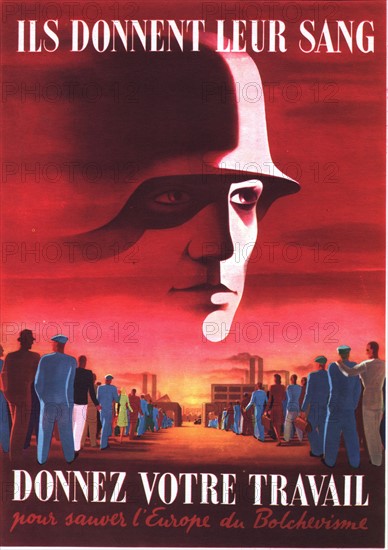 Propaganda poster for volunteer work in Germany.