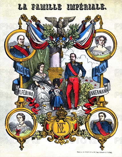 Imagerie d'Epinal, Napoléon III et la famille impériale