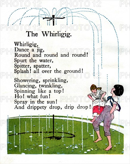 Rhymes par Olive Beaupre Miller, "Sunny rhymes for happy children" : "The whirling"