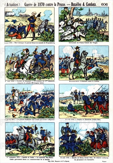 Imagerie populaire Pellerin. La guerre de 1870 contre la Prusse.