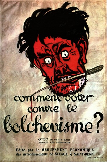 Anti-Bolshevik poster.