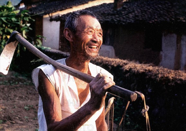 Artisan travaillant le bambou, Jiangshan