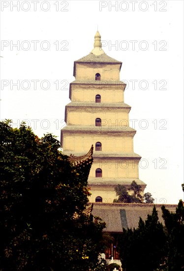 Pagode de la Grande Oie Sauvage à Xi'an, province du Shaanxi