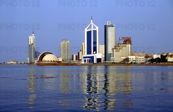 Modern building on the beach