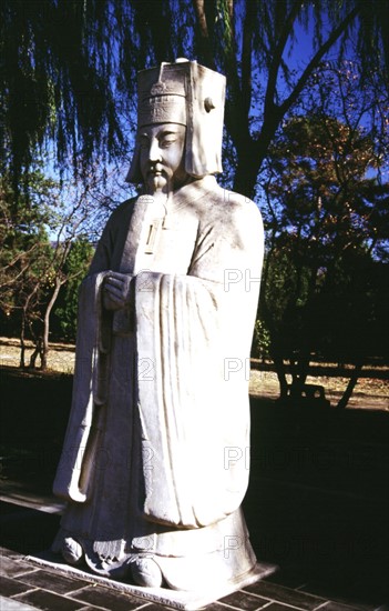 The Ming Tombs, the Ming 13 mausoleums, the Tombs of Ming Dynasty, stone statue