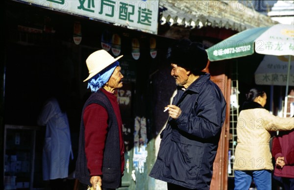 Two old men on the street