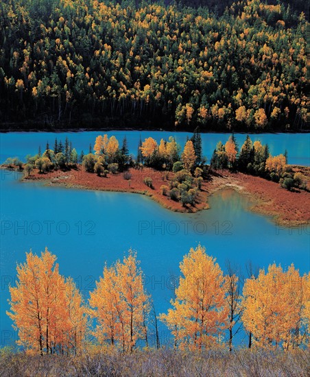 SaiLimu Lake of Sinkiang, China