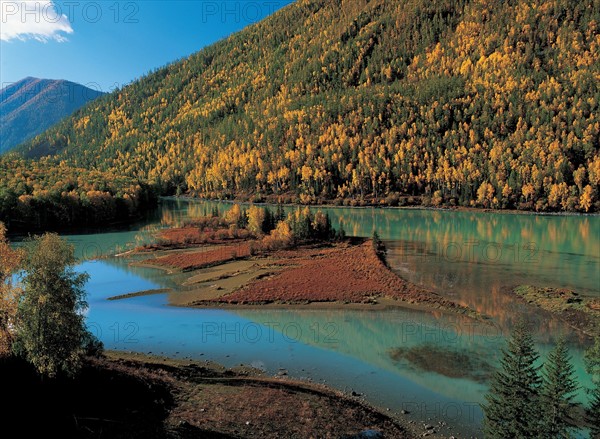 Rivière et montagnes, Chine