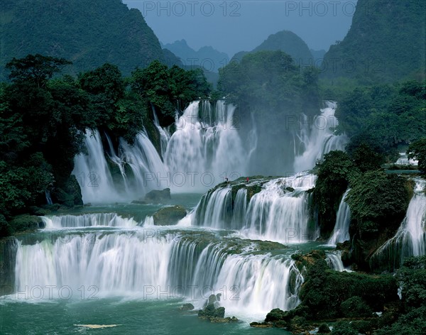 Cascade De Tian, province du Guangxi, Chine