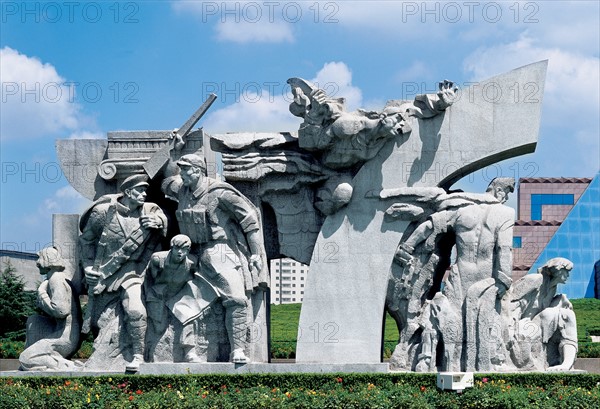 Statues in park, Shanghai, China