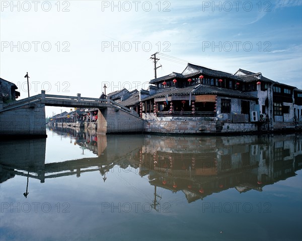 Village sur l'eau, ville de Xitang, province du Zhejiang, Chine