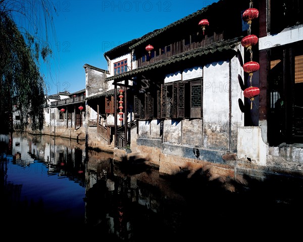 Village sur l'eau, ville de Xitang, province du Zhejiang, Chine