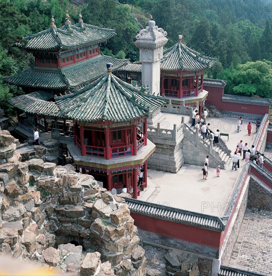 Palais d'été, ZhuanLunZang, pavillons circulaires, Pékin, Chine