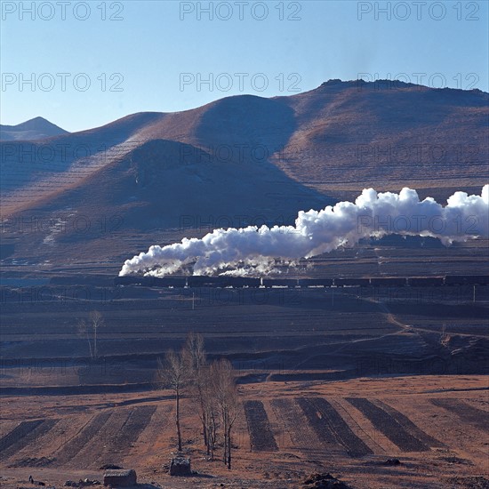 Locomotive à vapeur, nord-est de la Chine