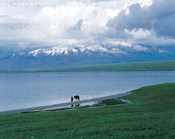 Sailimu Lake, province du Xinjiang, Chine
