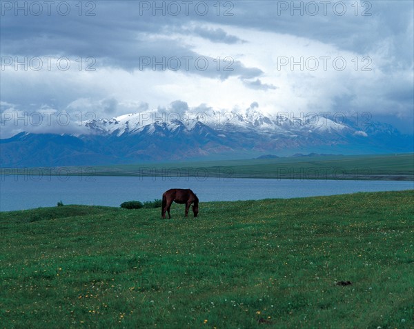 Lac Sayram, Province du Xinjiang, Chine