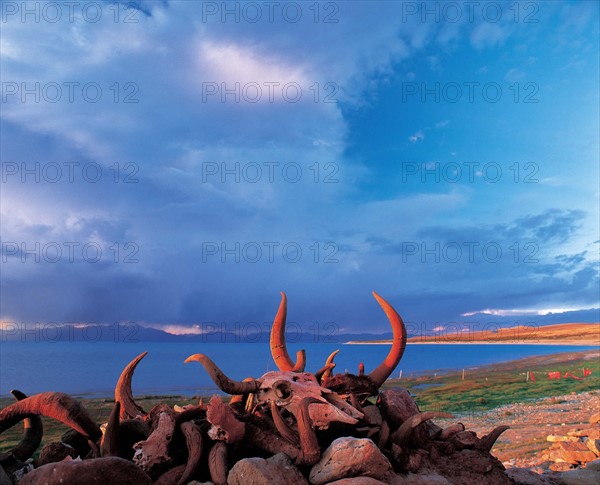 The Holy Lake, Mapam Yumco at Ngari, Tibet, China
