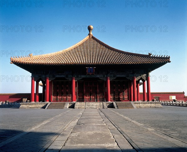 Zhongge Dian, Salle de l'harmonie parfaite, Cité Interdite, Pékin, Chine