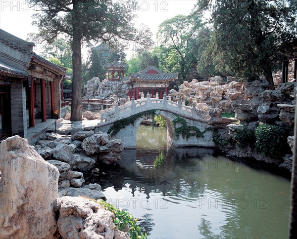 Parc Beihai, Pavillon Jingxin, Pékin, Chine