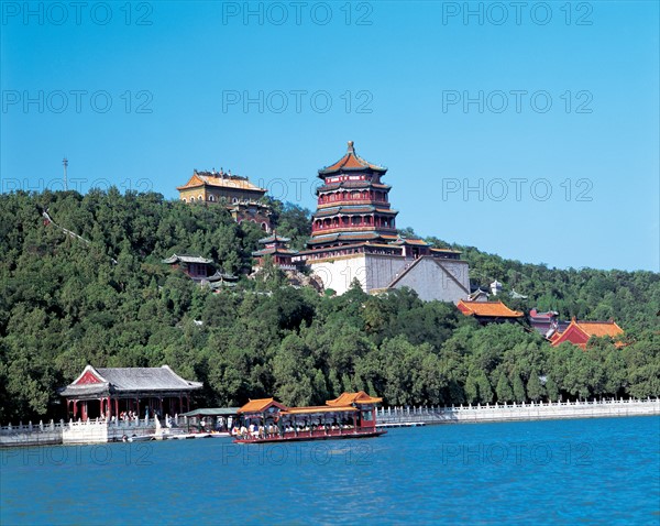 La colline Wanshou du Palais d'été à Pékin, Chine