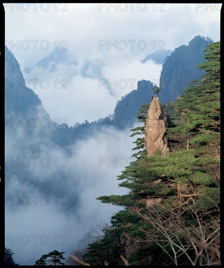 Le Mont Huangshan, Chine