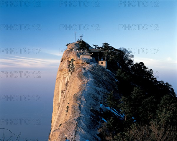 Pic ouest du Mont Huashan, Shanxi, Chine