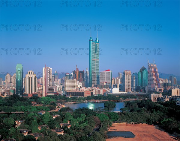 Paysage urbain, Shenzen, Chine