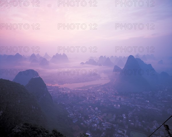 Collines de Lijiang, à Guilin,dans la province du Guangxi, Chine