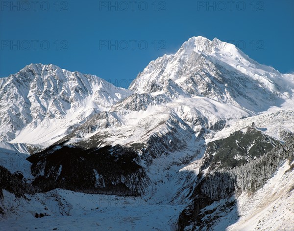 Montagnes enneigées, Chine