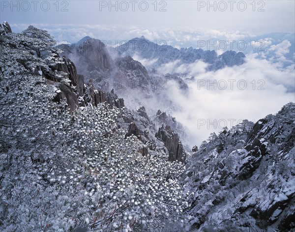 Le Mont Huang, dans la province d'Anhui, Chine