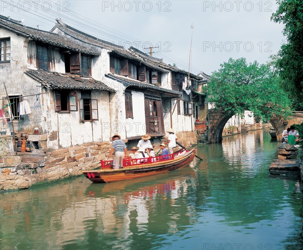 Village sur l'eau, Chine