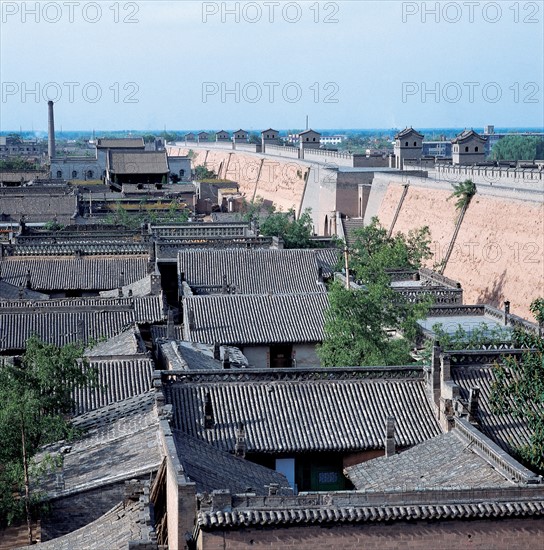 Rampart ancien de la ville de Pingyao, province du Shanxi, Chine