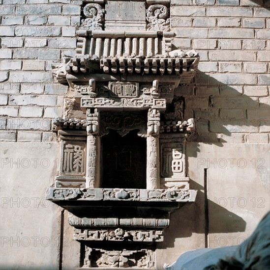 Châsse abritant un esprit de terre, ville de Pingyao, province du Shanxi, Chine