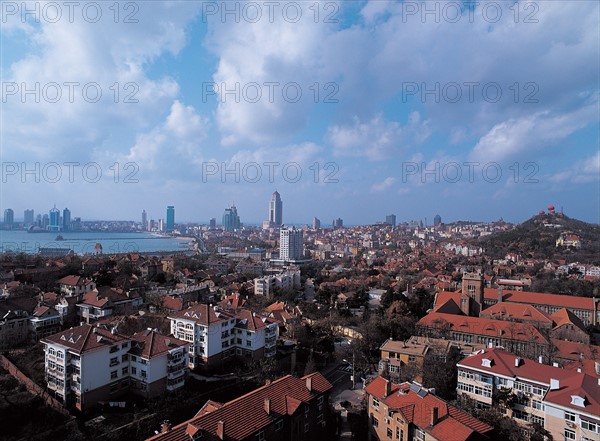 Ville de Qingdao, dans la province de Shandong, Chine