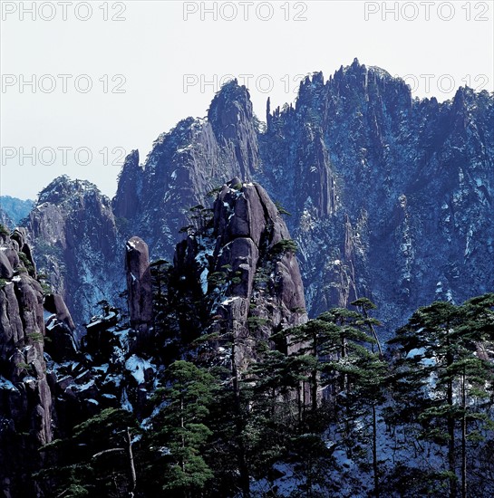 Le Mont Huangshan, Chine