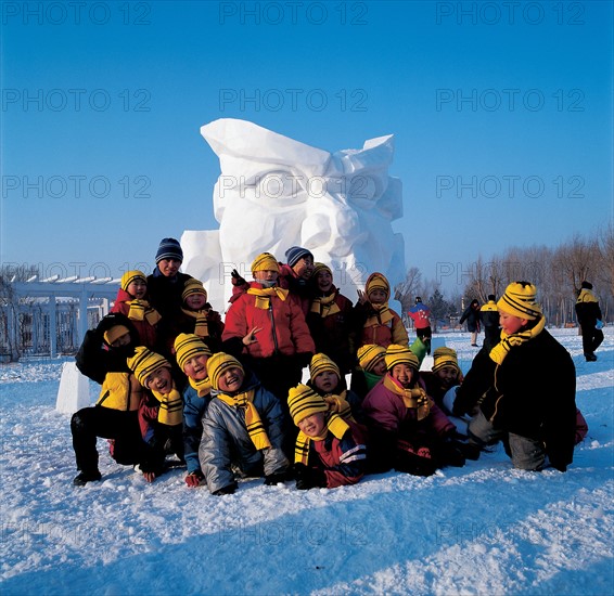 Harbin, Snow Sculpture, Chine