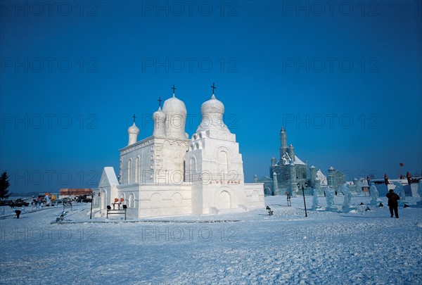 Harbin, Snow Sculpture, Chine