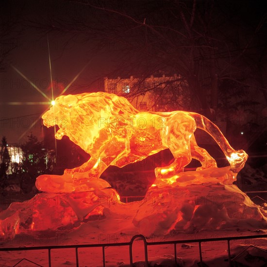 Harbin, Ice sculpture, Chine