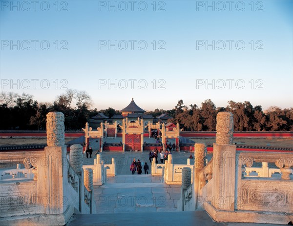 Autel circulaire du Temple de l'auguste ciel à Pékin, Chine